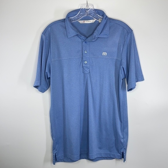 Travis Mathew Blue Polo Shirt - Picture 1 of 9
